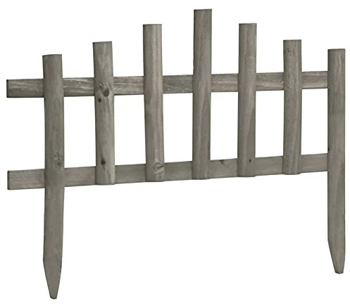 Tidyard Bordure de Jardin Bordure de Pelouse en Bois Bordure de Parterre de Fleurs 10 pcs Bois de Sapin 4,4 m