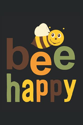 bee happy Biene Imker Bienen Flüsterer Imkerei: Kariertes Notizbuch, Schreibheft, Kladde für Notizen oder Aufschriebe. Größe 6x9 mit 120 Seiten