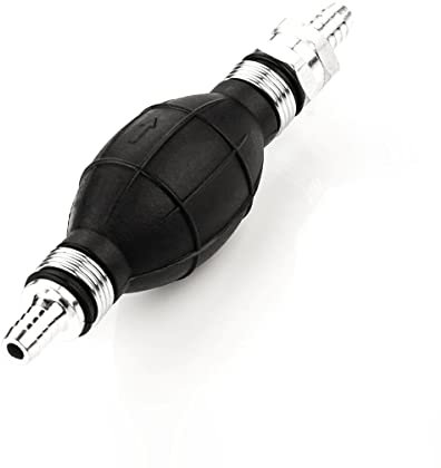 LST Kraftstoff Handpumpe Umfüllpumpe mit 10mm Schlauchanschluss, Förderpumpe für Benzin, Diesel, Öl, Wasser, Sechskantgewinde 22 mm, Einwegpumpe, Siphonpumpe für Kraftstoffsysteme