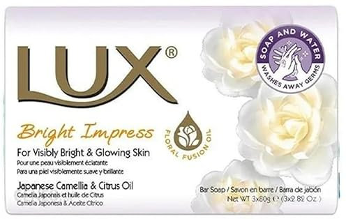 Lux Bright Impress Stück Seife zarter Duft japanische Kamelien & Zitrus Öl 80g