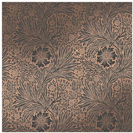William Morris at Home Marigold Fibrous Charcoal Wallpaper | Paste the Wall | Grey Floral | Eco-Friendly