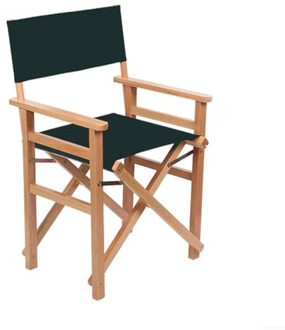 SPORTARC 2 x Regiestuhlbezüge, Filmstuhlbezug, Ersatzbezug für Klappstuhl, Dunkelgrün, 20 x 53 cm x 42 cm