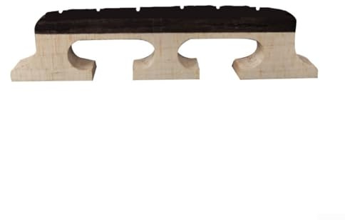 Puente de banjo de articulación precisa, 4, 5, 6 cuerdas, madera de arce, ébano, diseño estable (6 cuerdas)