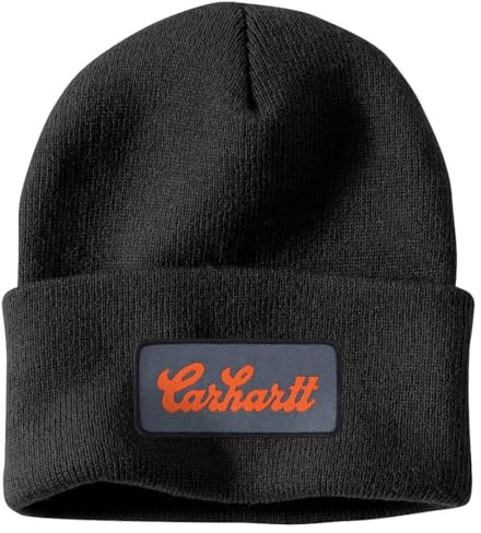 Carhartt Herren Beanie-Mütze Knit Cuffed Script Patch Beanie