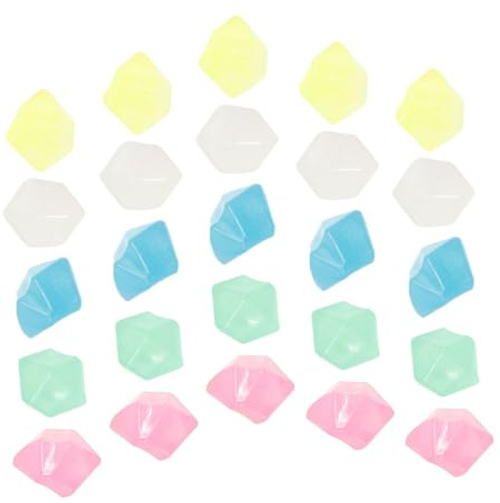 BUGUUYO 1bag Glow Dark Decorative Stones for Aquariums Flowerpots and Garden Pebbles for Unique Landscape and Nighttime Illumination