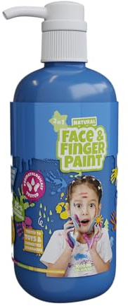 Natural Face & Finger Paint - 1000 ML Flaschen-Spender - Blau