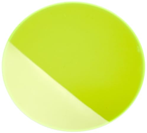 Acrylglas GS Scheibe, 3 mm dick, Ø 150 mm, Grün Transparent | Farbiges gegossenes Acrylglas mit fluoreszierender Wirkung; gut geeignet für Lichtobjekte, Modellbau, Displays und Zuschnitte