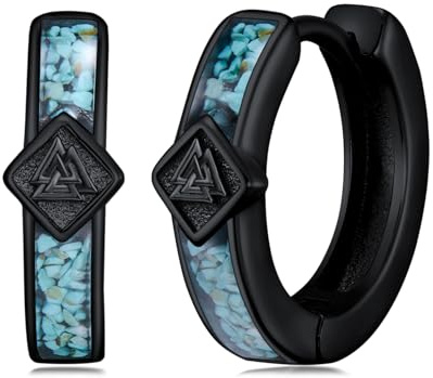 Malachit/Opal/Türkis/Abalone Ohrringe Creolen 925 Sterling Silber Hypoallergen 15mm Huggie Ohringe Schmuck Geschenke