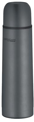Thermocafé av Thermos TC BEVERAGE BOTTLE grafit grå mat 0,50 l, termosflaska i rostfritt stål med mugg, 12 timmar varmt och 24 timmar kallt, läckagesäker, för skola, på väg och kontor