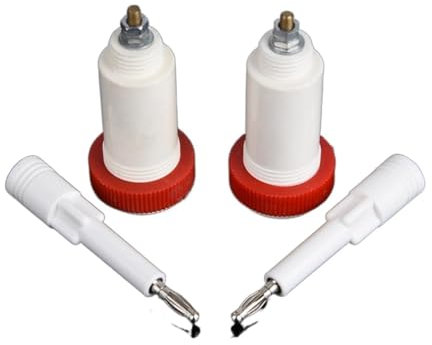 GLBMLMTHZP 1 Set di connettori ad Alta Tensione con Jack a Banana Bianco e Rosso, Spine e Prese, connettore for Cavo a saldare Socket Sockets