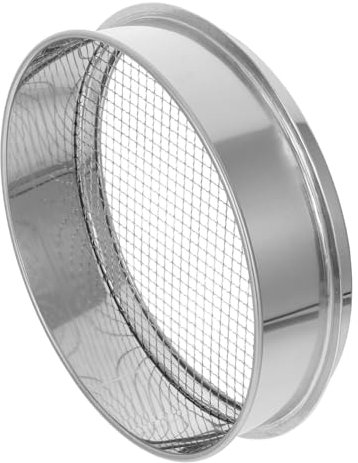 SUPVOX Colador De Malla De Acero Inoxidable para Jardín Tamiz Resistente para Suelo y Piedras Herramienta Eficaz para Cribar Tierra Jardinería Tamiz Portátil