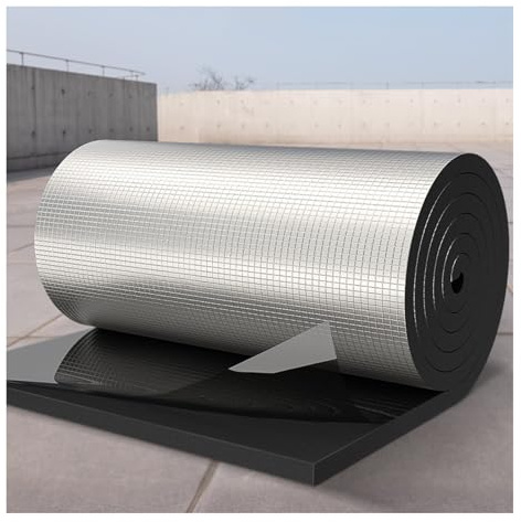 Feuille d'aluminium autocollante, Isolation phonique et radiante pour véhicule, Camping, Protection Thermique pour Toit de véranda, réduit Les pertes de Chaleur et Permet d'économiser de l'é
