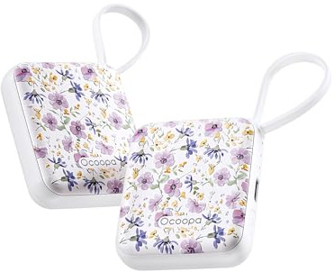 OCOOPA Calentador de Manos Recargable Pack de Dos, Tres Niveles de Calor, Calienta Manos USB Electrico, Artículos Esenciales para Exteriores en Invierno, Ideas para Regalar a Mujer,UT5 Nano