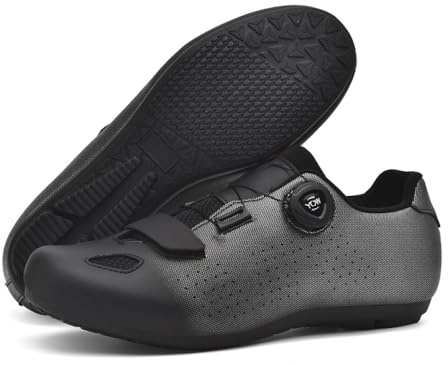 Cykelskor för män och kvinnor cykelskor utan skor med gummisula andningsbar komfort halkskydd sport sneaker snurra sneaker för inomhus- och utomhusbruk, Svart, 38.5 EU