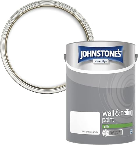 AXpower Inspirational Technology Empowering People Silk Emulsion Paint Pure Brilliant White 5L | Smooth Sheen Finish for Walls & Ceilings | High Coverage, Easy to Apply, Quick Dry Interior Paint