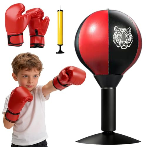 Punchingball Tisch, Mini boxsack mit Saugnapf, Büro Punchingball, Rage Bag, Punching Ball Set, Boxball, Tisch Boxsack, Desktop Punching Bag Für Aktivität zu Hause und im Büro zum Stressabbau