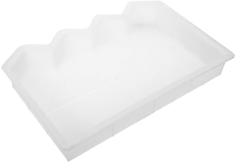 BETOOKY Stampo per Mattoni in Plastico Bianco Riutilizzabile per Recinzioni da Giardino e Bordure di Cemento, Facile da Pulire, per Terrazze e Bordi Piscina