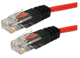 cable-core incrociato cat 5e cavo di rete Ethernet RJ45 rosso 2 metres