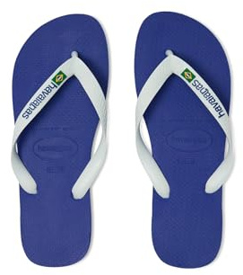 Havaianas Men's Brazil Flip Flop Sandal, Marine Blue, 10-11