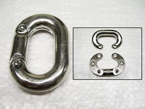Secure Fix Direct 10mm Split Connecting Link 316 Stainless Steel - Repair Chain Mending Shackle