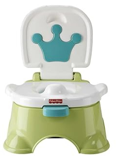 Fisher-Price DLT00 - Lerntöpfchen und Fußbank, grün, für Babys und Kleinkinder
