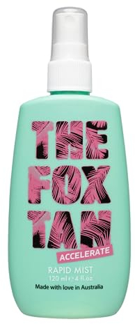 The Fox Tan - Rapid Tanning Mist - Bräunungsbeschleuniger ohne Selbstbräuner, für Gesicht und Körper, für Sonne und Solarium, 120 ml