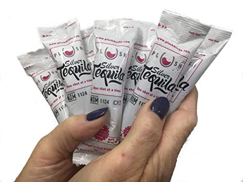 Plush Drinks Tequila Miniatures - Ten-pack of Plush Tequila Plushshots each containing a 25ml shot of premium Silver Tequila. Perfect for parties, festivals, concerts or picnics on the beach.