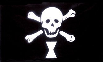AZ FLAG Drapeau Pirate Emanuel Wynne 90x60 cm Polyester 100D 2 Œillets | Usage intérieur et extérieur Drapeau décoratif corsaire coutures doubles et bords renforcés avec œillets métalliques
