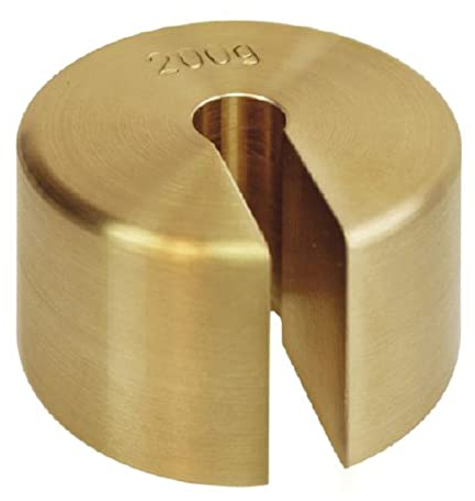 KERN 20 cN Newton Schlitzgewicht, Messing, Gold, M1