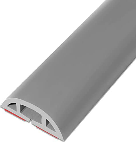 Kabelkanal Kabelschlauch Kabelmanagement Bodenkabelabdeckung Hider flexibel Pvc, Home Office Warehouse-Workshop-Konzerte, selbstklebende lange Hochleistungs-Kabelmanagement