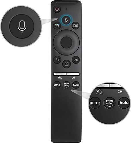 LOUTOC Replacement Voice Remote for Samsung Smart TVs, for Samsung-TV-Remote with Voice Function, for Samsung Crystal UHD QLED Curved 4K 8K Smart TVs(2020/2021)