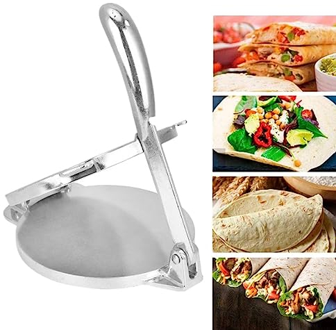 Pressa per Tortillas, Stampo per Tortilla in Alluminio 8 Pollici(22cm) Utensili da Cucina per Utensili da Cucina Pieghevoli per Tortilla Fai Da Te