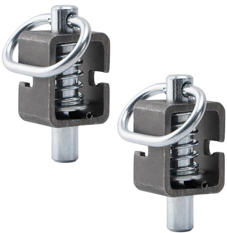 SPARKWHIZ Spring Latch Lock, Weld-On Spring Latch Assembly, Trailer Gate Latch, Pack of 2 (Universal)