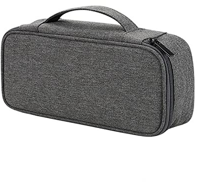 CRSUSUKJ Organizador de Accesorios Electrónicos y Cables Viajeros, Bolsa Universal para Tableta (Gris Oscuro)