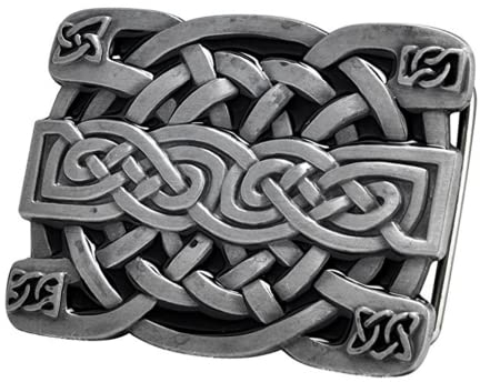 Gürtelschnalle, Rechteckiger keltischer Knoten Kilt Gürtelschnalle Western Keltic Schnallen für Männer Frauen, American Keltic Irish Scottish Celtic Knot Gürtelschnalle für Männer.