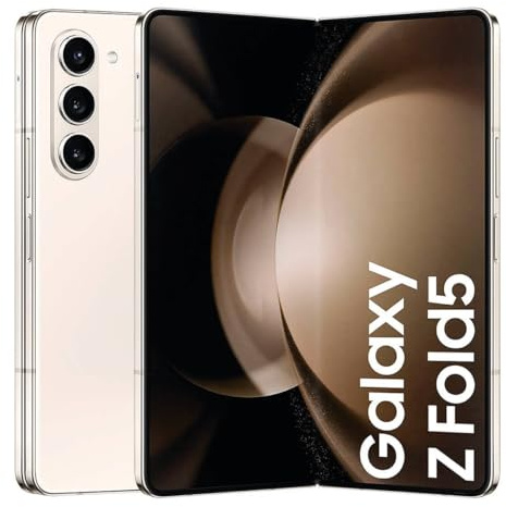 SAMSUNG Galaxy Z Fold5 5G Dual SIM, 1TB Storage + 12GB RAM, 7.6/6.2 Display, Android 13 Unlocked Smart Phone - International Version (Cream)