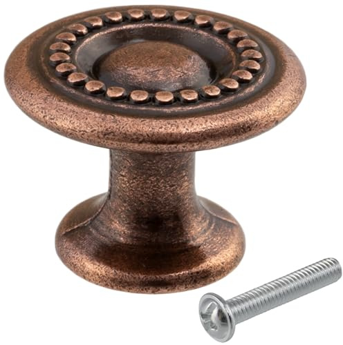 AERZETIX - C41619-4er-Set - Möbelgriffe - aus Metall - Antikkupfer-Finish
