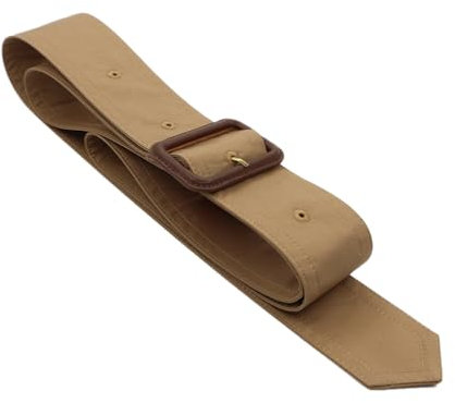 Inzegao Damen Trenchcoat-Gürtel, Ersatz mit Schnalle, Metall-D-Ring, Dekoration, breiter Bund, Kein D-Ring, Camel, Einheitsgröße