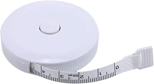 Generisch 60-Zoll-1,5-Meter-weiches und einziehbares Maßband für den Körper, Schneider, Nähen, Handwerk, Stoff, Diät-Maßband zum Nähen von Schneidern und Stoffen, Schwarz