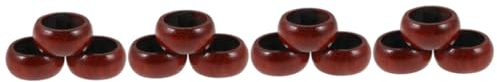 Alipis 12stücke Holz-weintropfringe Stopper Für Weinflecken Elegante Tropfenringe Für Weinflaschen Stilvolle Accessoires Zum Schutz Ihrer Tischoberfläche