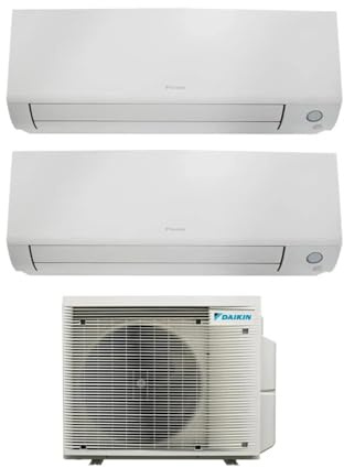 Daikin FTXM25A+FTXM35A+2MXM40A Perfera All Season - Climatizzatore dual split, 9000 + 12000 btu, Pompa di calore, Classe energetica A++/A++