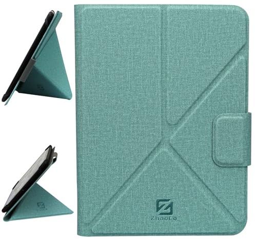 ZhaoCo Universal Hülle für 6.8'' Kindle Paperwhite 2021/7‘’ Paperwhite 2024/7'' Colorsoft Signature Edition 2024 - Zyan