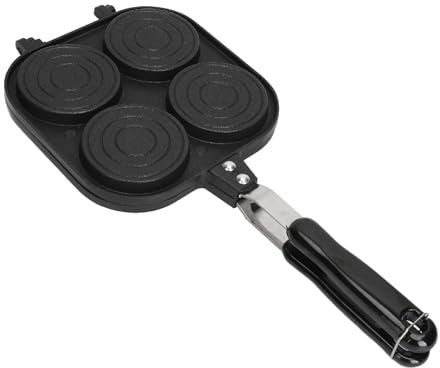 LOCADENCE Double Sided Pancake Pan, Aluminum Alloy Japanese Omelette Pan, Multifunctional Double Sided Sandwich Nonstick Pan for Wheel Pie Bread Egg Tamagoyaki Burger