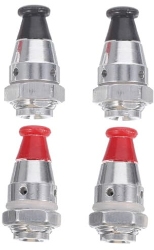 VOSAREA 4pcs Pressure Cooker Safety Valve Aluminum Alloy Replacement Pressure Relief Valve for Kitchen Cooker Parts