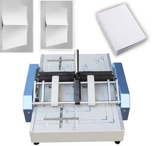 Máquina encuadernadora automática, máquina plegadora y grapadora eléctrica para libros de papel, grapadora plana con grapado en el lomo A3 A4, 5 posiciones de clavos