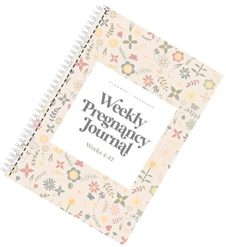 Schwangerschafts-Tagebuch – Schwangerschafts-Tagebuch, Erinnerungsbuch, Schwangerschaftsbuch, werdende Mütter, Kalender, Schwangerschaft, wöchentlicher Monats-Organizer für Meilensteine, 21,6 x 29,1