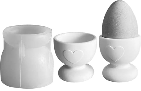 Moules en silicone de Pâques - Moule en silicone - Coquetier - Moule en silicone - Coquetier de Pâques - Moule à œufs de Pâques - Moules de coulée en silicone - Pour l'artisanat (A)