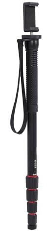 Caméra Monopode Alliage en Aluminium Extensible 5 Sections 11 LB de Charge de Charge Monopode pour la Caméra d'action