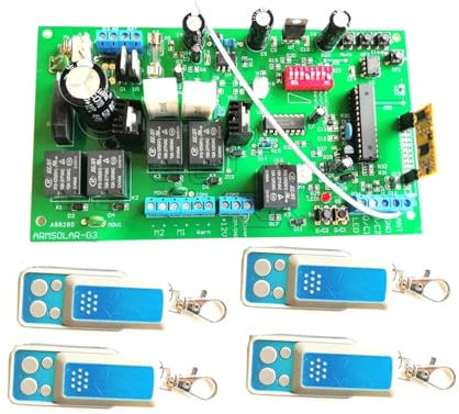EDEDE Motor Puerta Corredera, Controlador de Tarjeta electrónica de Placa de Circuito de Operador de Motor de abridor de Puerta oscilante automático de 150kg(Kit 5)