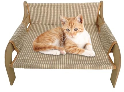 Genérico Katzensofa – bequemes erhöhtes Bett für Haustiere, hohe Ruhe, atmungsaktiv, für Haustiere, Wohnzimmer, Schlafzimmer, Sommer, Welpen, Kätzchen
